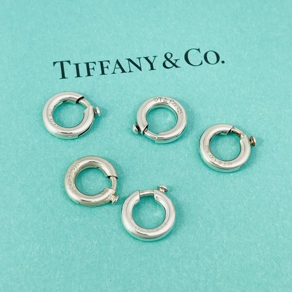 Tiffany & Co. Jewelry - 1 Tiffany & Co Sterling Silver 10mm Spring Jump Ring Charm Holder Clasp